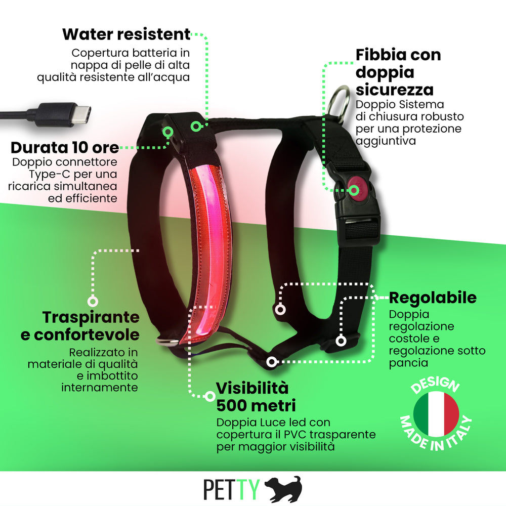 
                      
                        Pettorina H Led
                      
                    