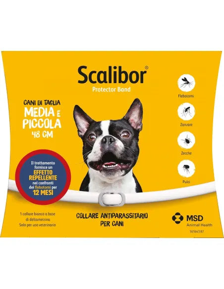 Scalibor Protector Band 48 cm, collare antiparassitario per cani di taglia piccola e media